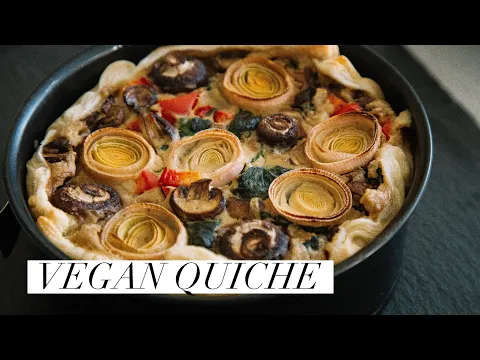 Vegan Quiche (No Tofu) / Cách làm bánh quiche chay